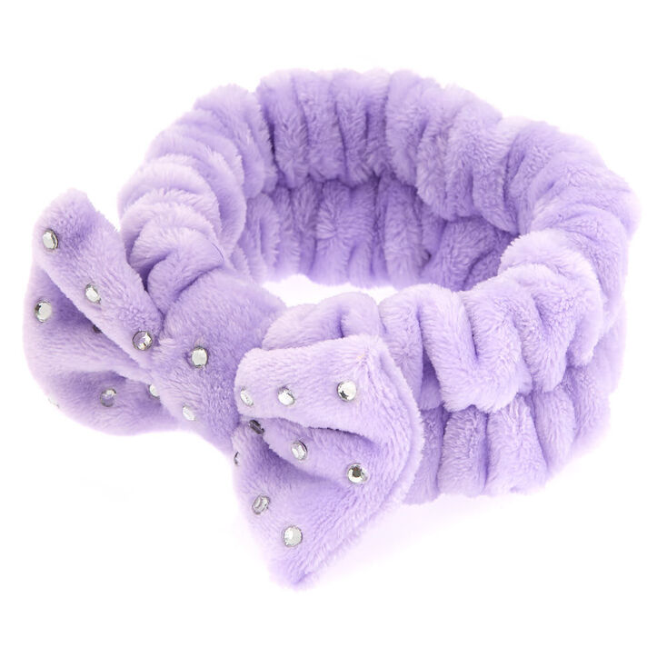 Makeup Bow Headwrap - Purple,