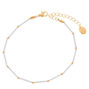 White Banana Bead Anklet,
