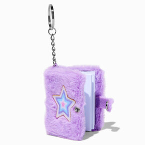 Lilac Star Mini Diary Keychain,