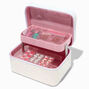 Red, White and Glitter Faux Nail and Polish Set,