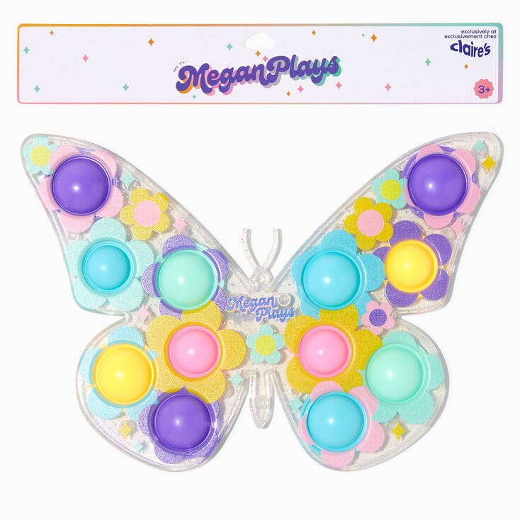 MeganPlays&trade; Claire&#39;s Exclusive Butterfly Dimple Popper Fidget Toy,