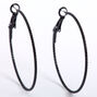 Mixed Metal 40MM Textured Hoop Earrings - 3 Pack,