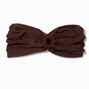 Brown Ruched Keyhole Headwrap,