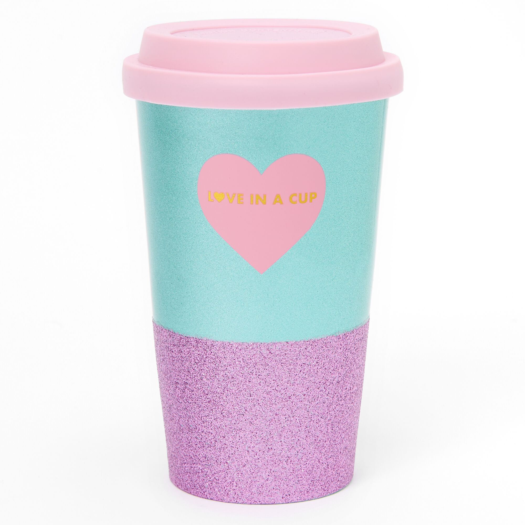 Love in a Cup Lidded Tumbler - Pink,