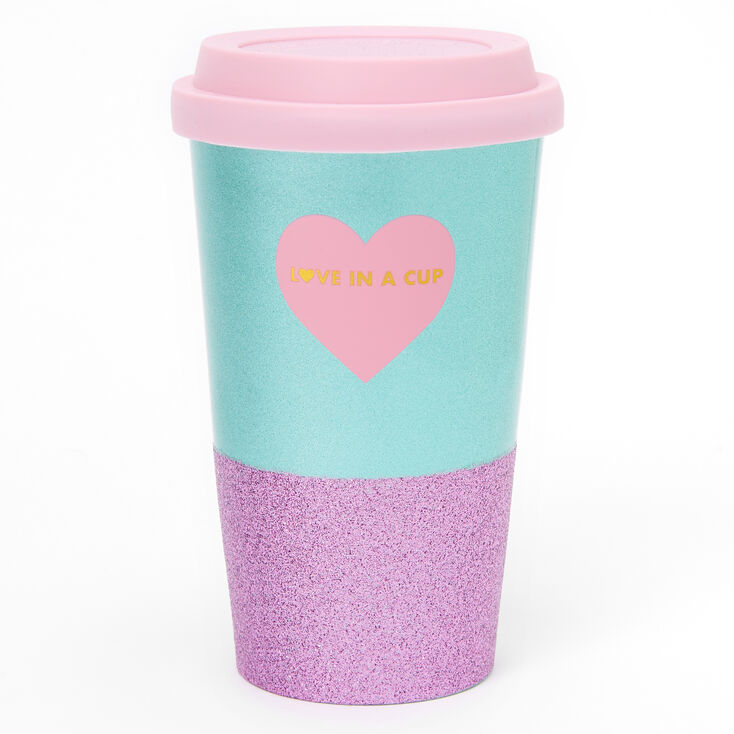 Love in a Cup Lidded Tumbler - Pink,