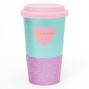 Gobelet &agrave; couvercle &laquo;&nbsp;Love in a Cup&nbsp;&raquo; - Rose,