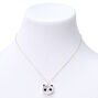 Silver 16&#39;&#39; Panda Shaker Novelty Pendant Necklace,