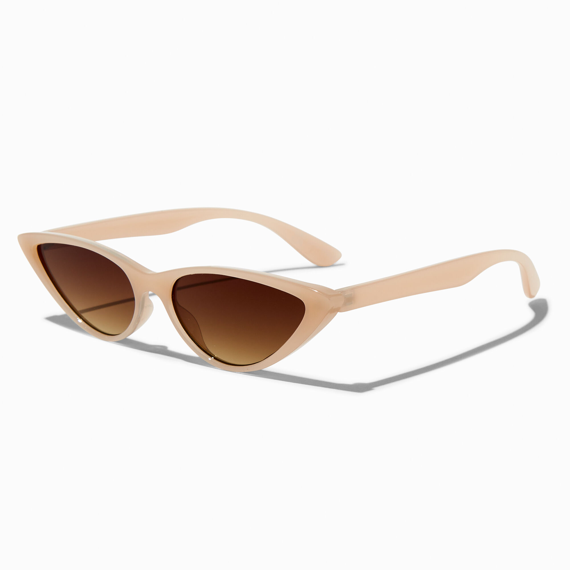 View Claires Slim Nude Cat Eye Sunglasses information