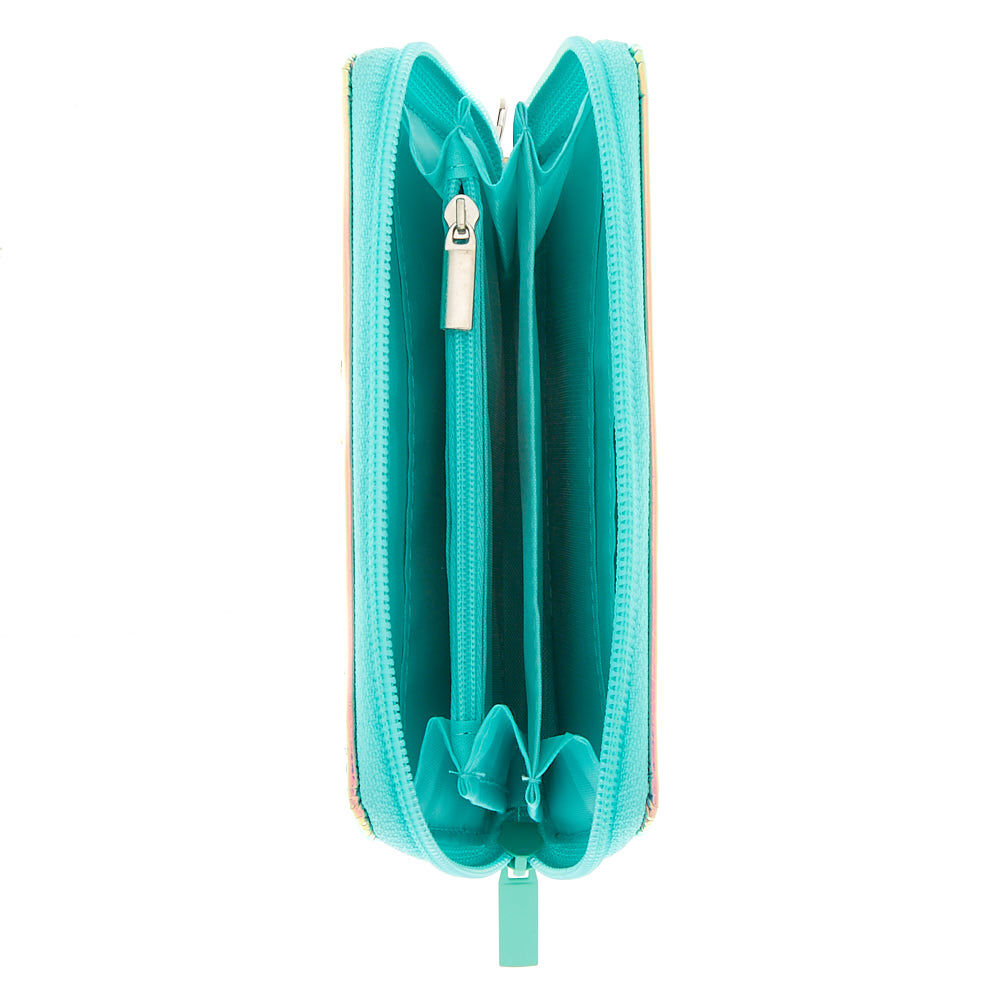Pochette poignet papillon holographique - Turquoise,