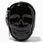 Skull Shaped Black Patent Crossbody Bag,