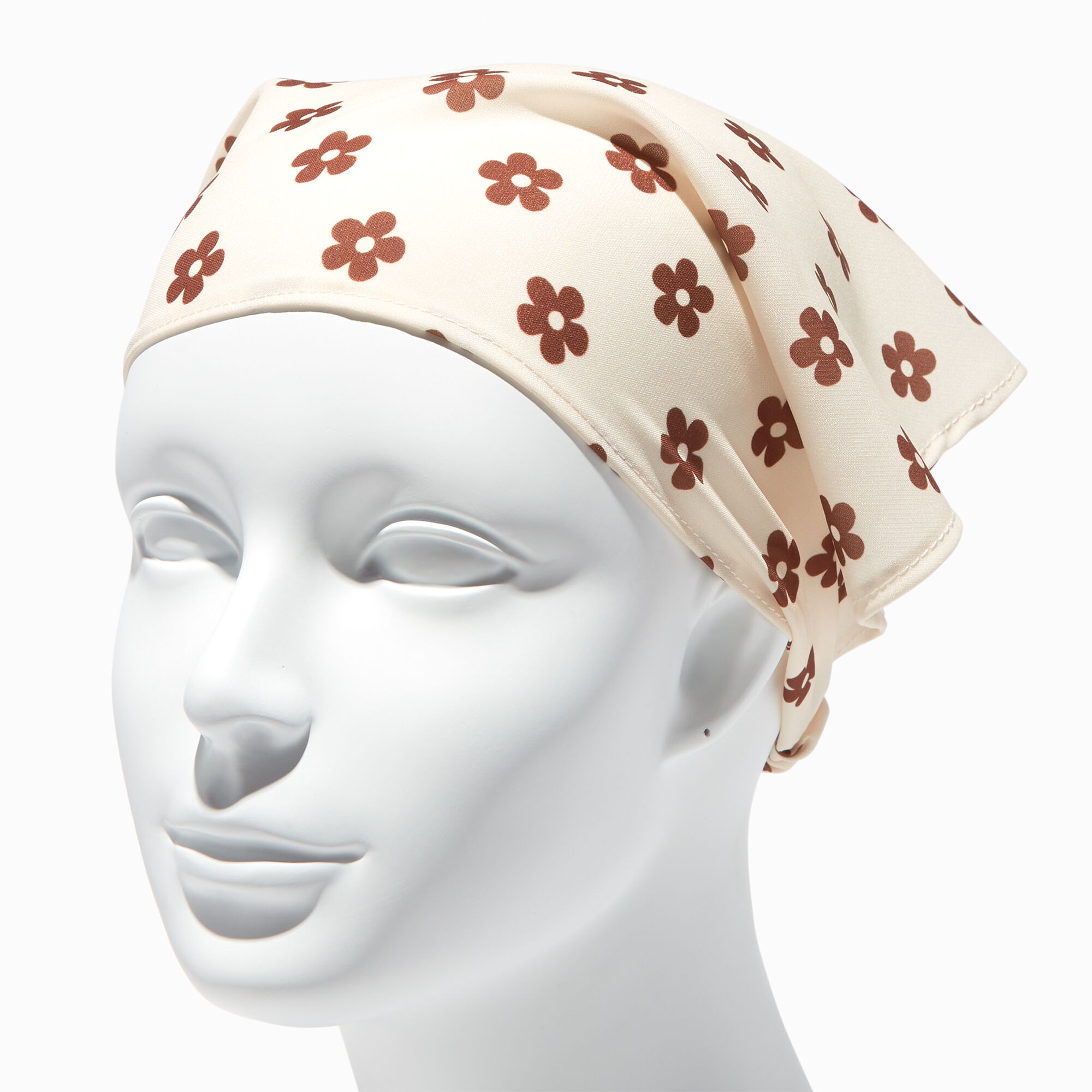 View Claires Daisy Groovy Head Scarf Ivory information