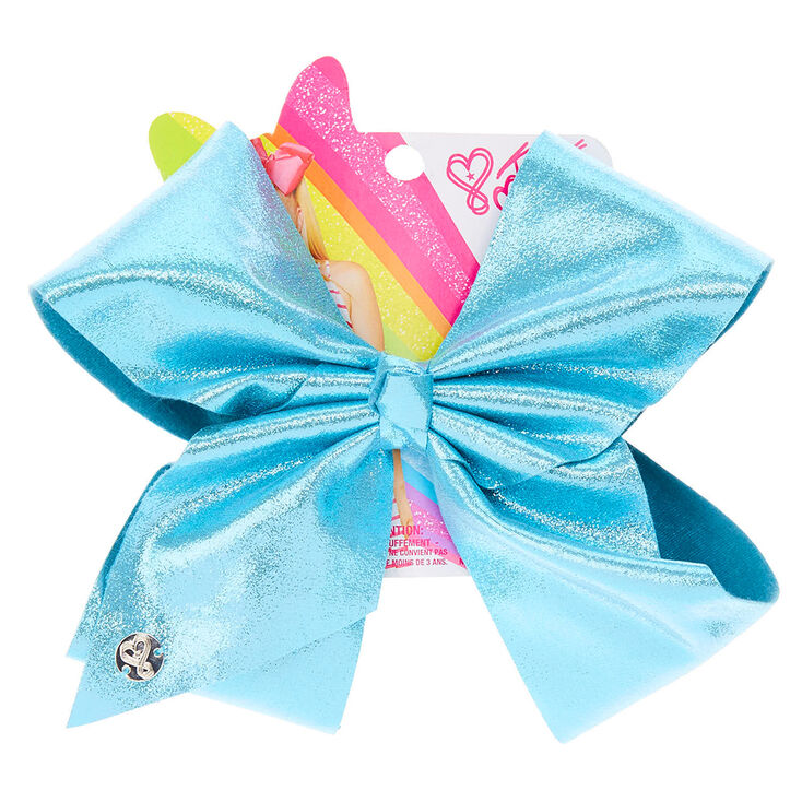 Jojo Siwa Large Turquoise Glitter Signature Hair Bow Claire S