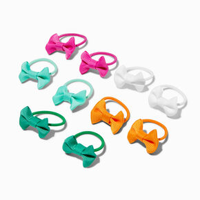 Claire&#39;s Club Summer Bow Hair Ties - 10 Pack,