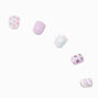 Claire&#39;s Club Purple Unicorn Press On Vegan Faux Nail Set - 10 Pack,