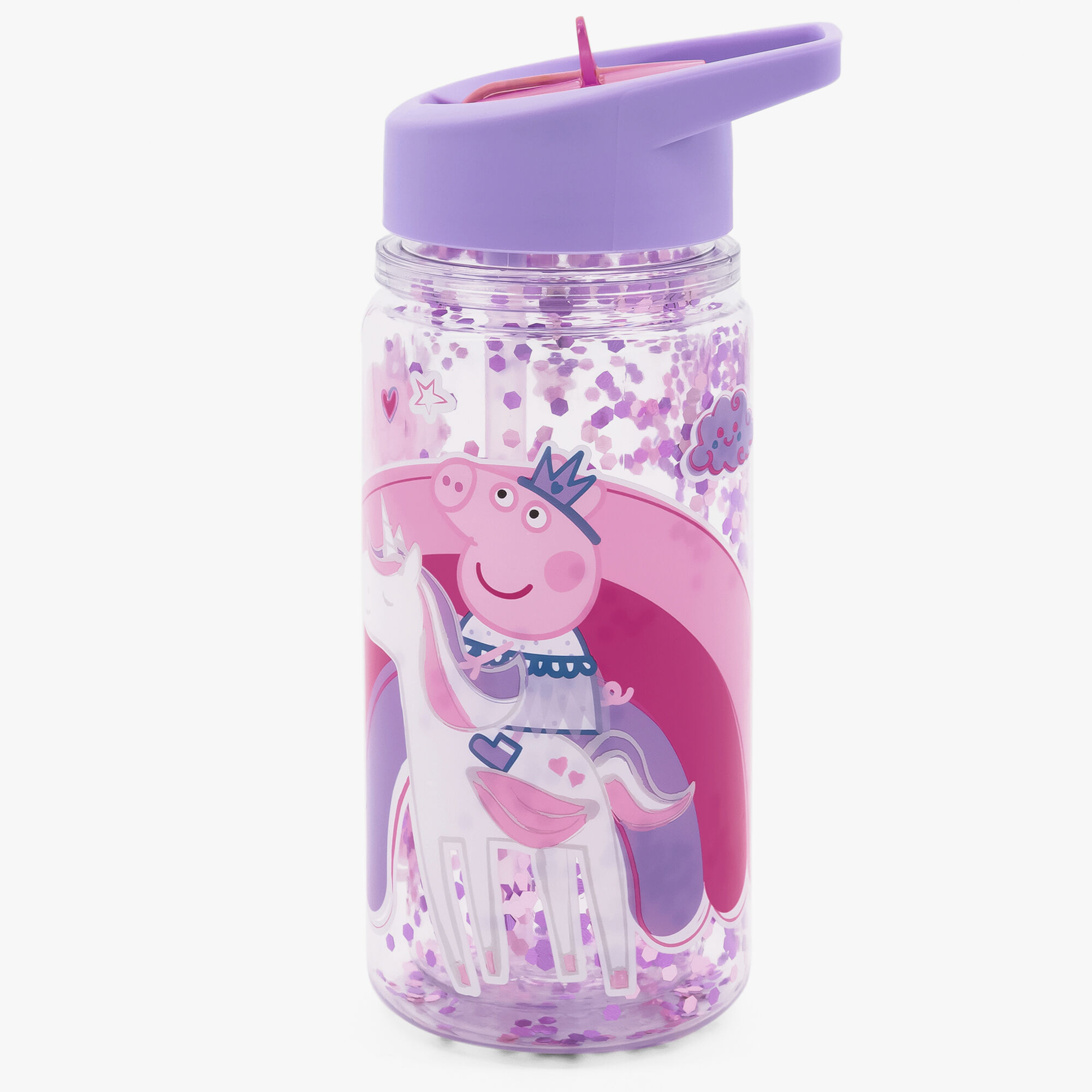 View Claires Peppa Pig Unicorn Water Bottle Purple information