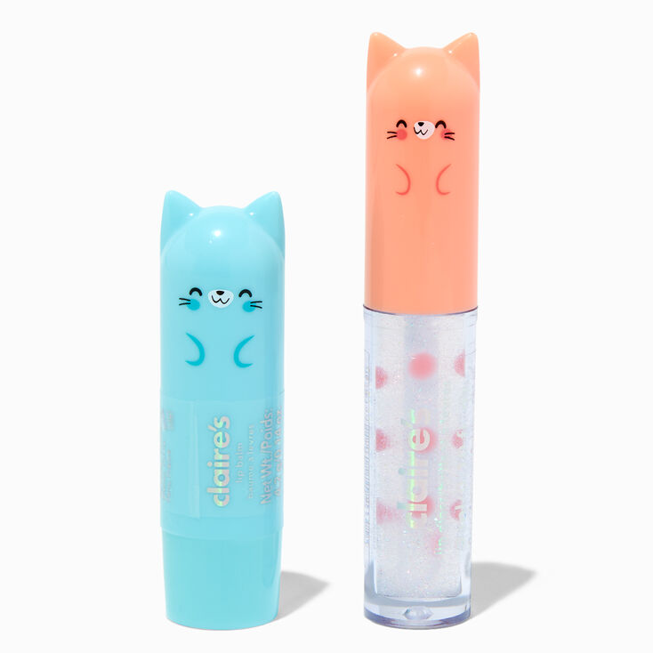 Cat Lip Gloss &amp; Balm Set - 2 Pack,
