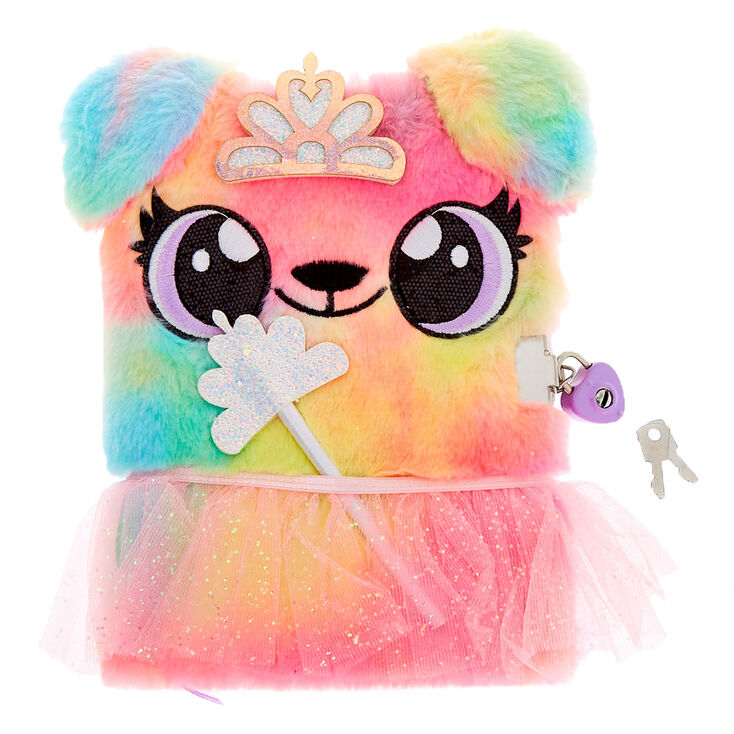Claire's Journal intime pelucheux avec cadenas Alexa le chiot