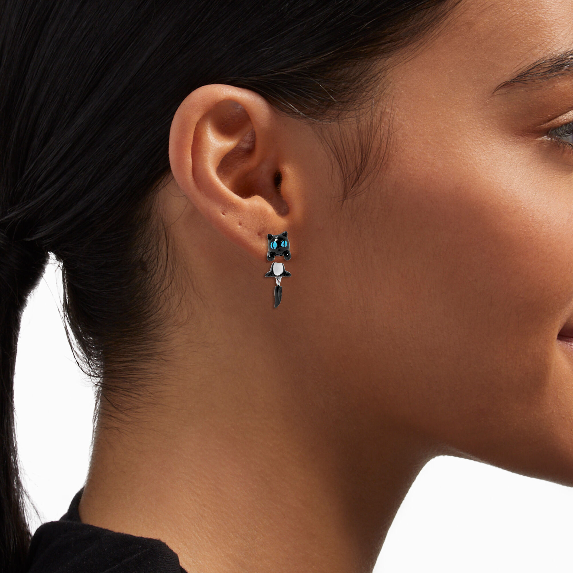 Claire's top cat earrings