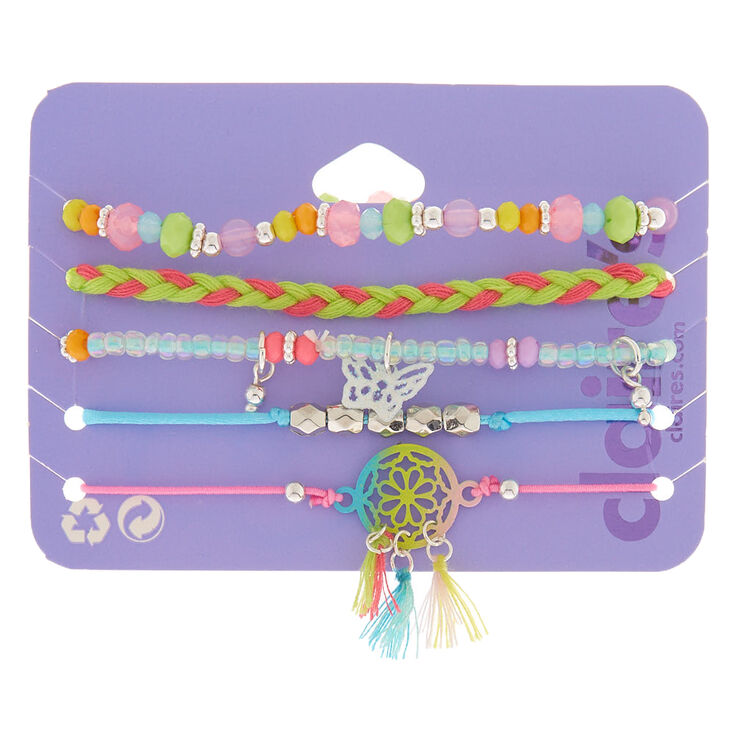 Rainbow Dreamcatcher Bracelets - 5 Pack,