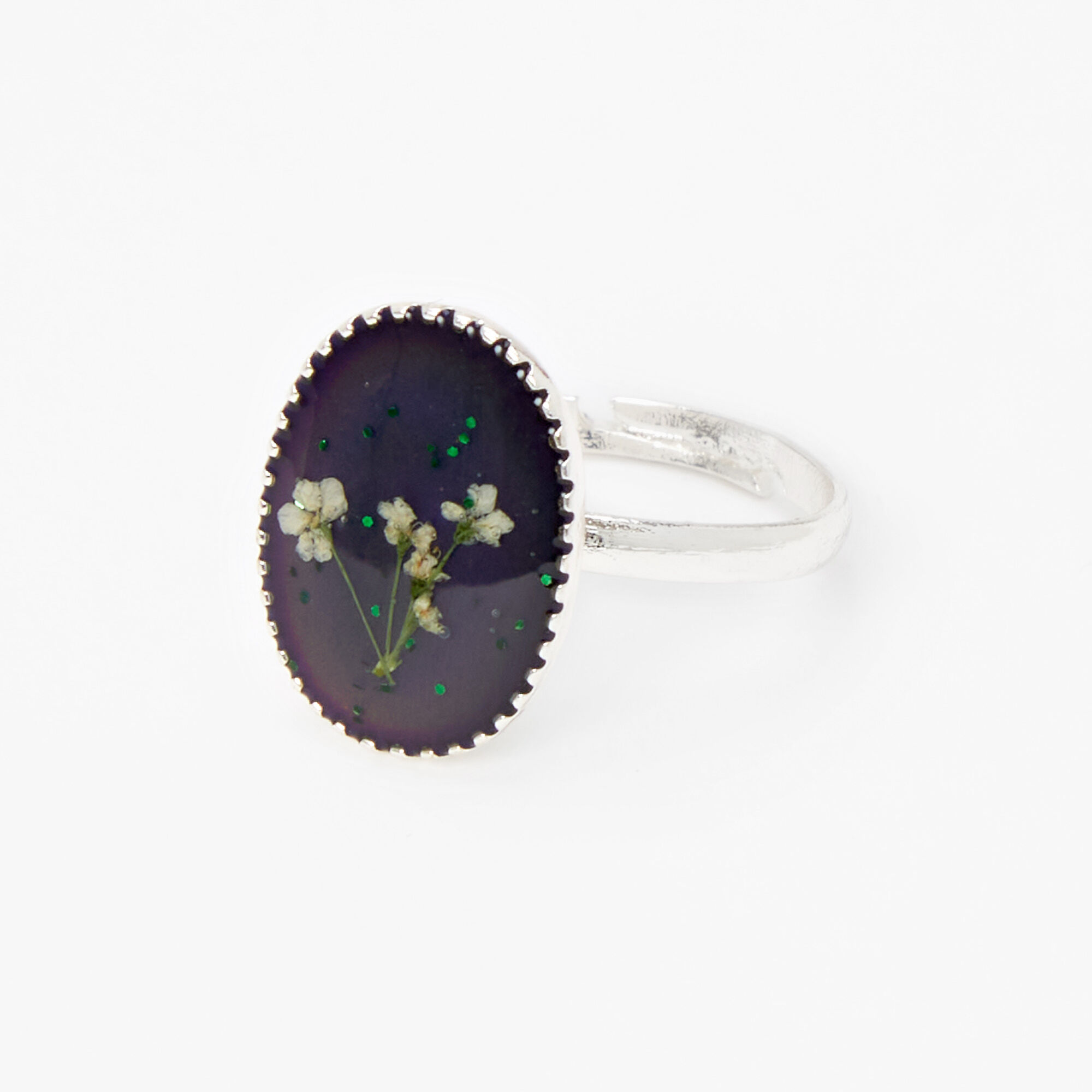 Flower mood top ring
