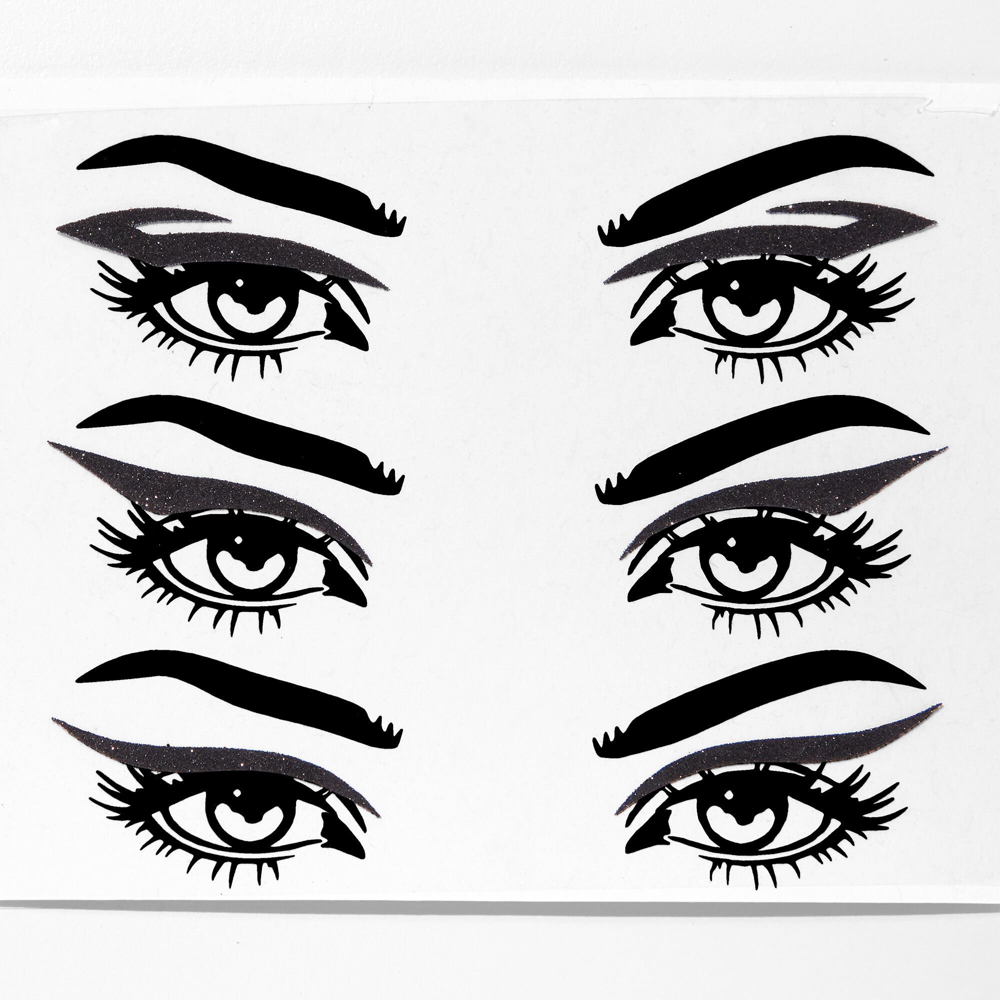 Glitter Winged Eyeliner Stickers - 3 Pack,