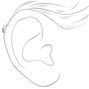 Sterling Silver 22G Celestial Cartilage Hoop Earrings - 3 Pack,