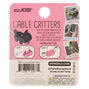 Glitter Cat Cable Critter - Black,