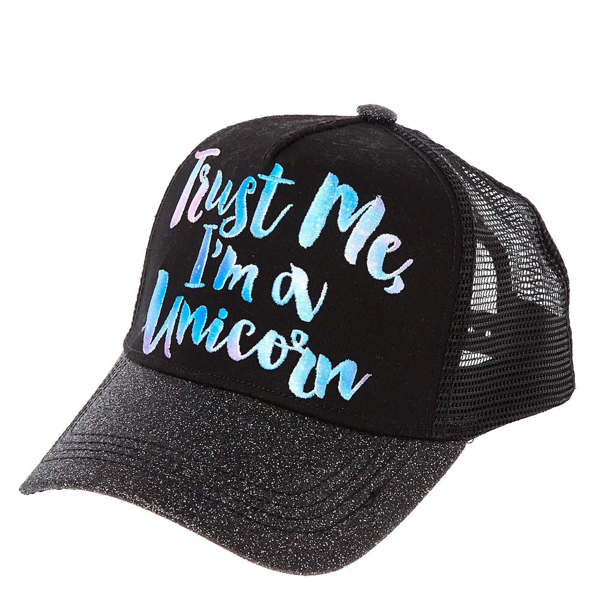 Trust Me I M A Unicorn Trucker Hat Claire S