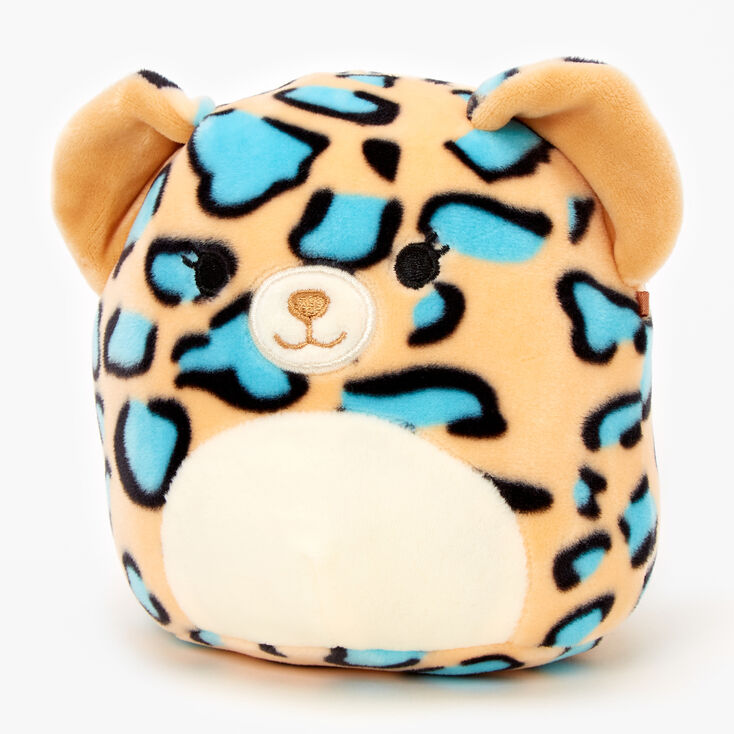 Peluche l&eacute;opard 13&nbsp;cm Squishmallows&trade; - Bleu sarcelle,