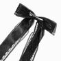 Black Lace Satin Hair Bow Clip,