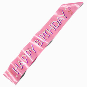 &quot;Happy Birthday&quot; Pink Sash,