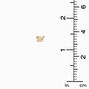 C LUXE by Claire&#39;s 14k Yellow Gold Butterfly Stud Earrings,