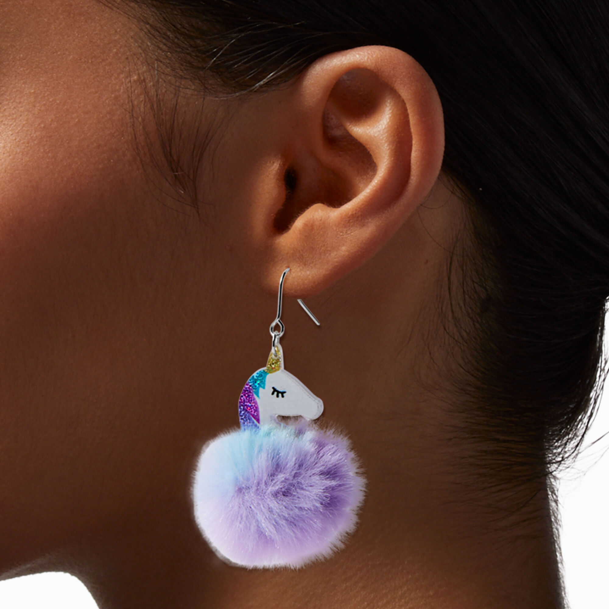 Purple Blue Unicorn Pom Pom 2