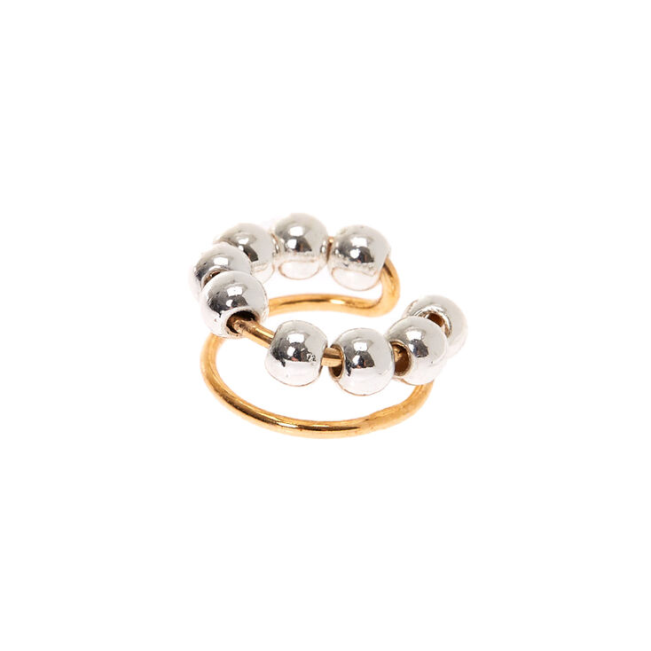 Claire's Manchette d'oreille perlée en métaux mixtes
