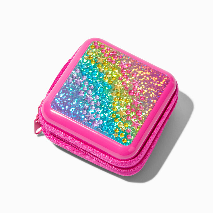 Claire&#39;s Club Rainbow Star Bling Mini Makeup Tin,
