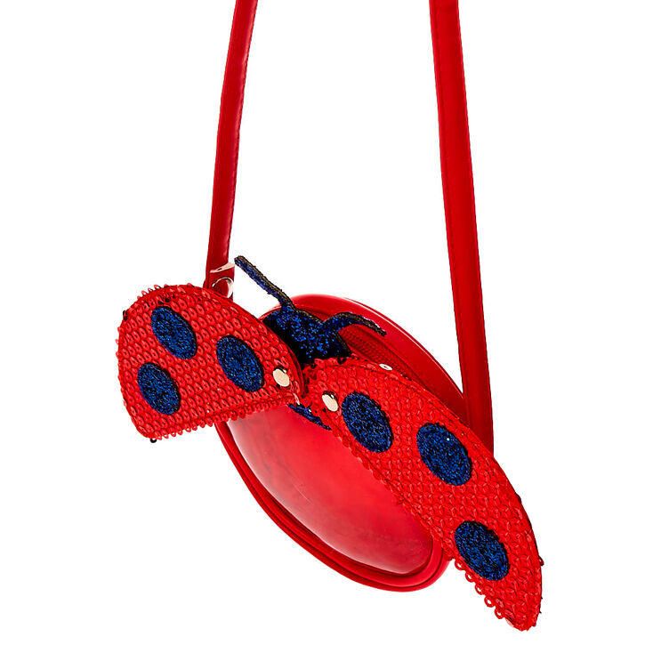 Claire&#39;s Club Ladybug Crossbody Bag - Red,