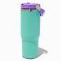Teal &amp; Purple Colorblock Stainless Steel Water Bottle,
