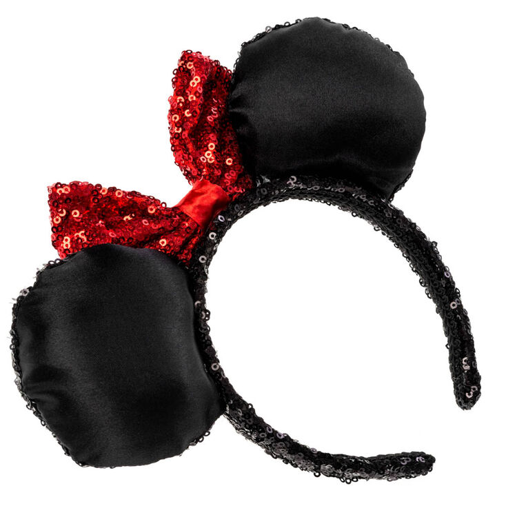 Disney&reg; Minnie Mouse Sequined Ears Headband- Black,