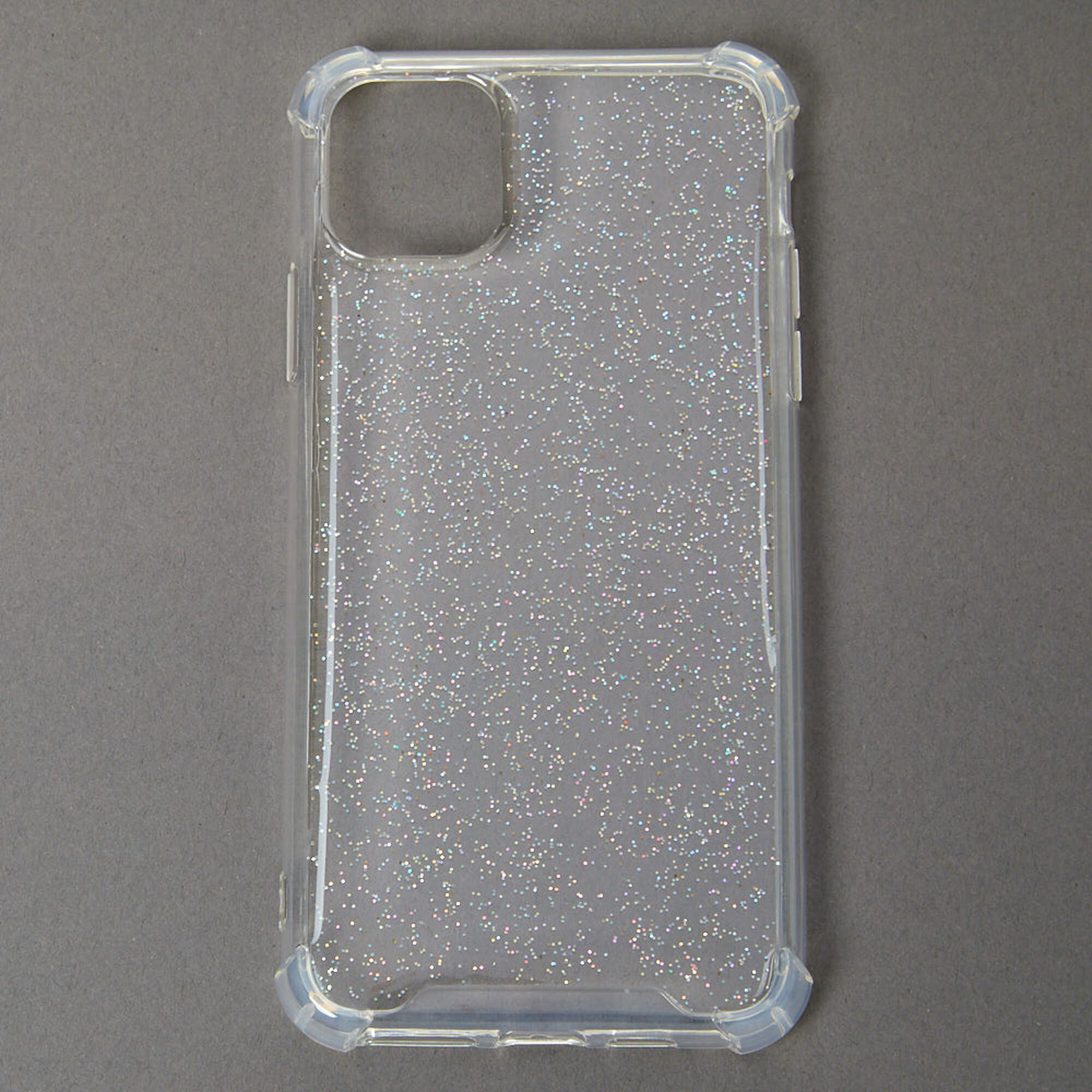 Clear glitter iphone hot sale 11 case