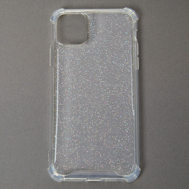 Clear Glitter Protective Phone Case - Fits iPhone 11