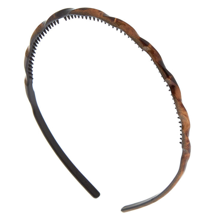 Skinny Wave Headband - Tortoise Shell,