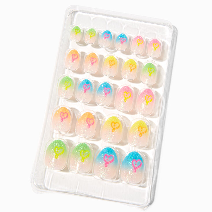 Jojo Siwa&trade; Glitter Ombre Tip Stiletto Press On Faux Nail Set,