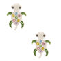 Embellished Turtle Stud Earrings,