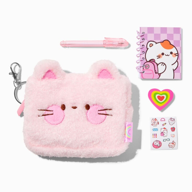 Pink Cat 4&#39;&#39; Mini Bag Stationery Set,