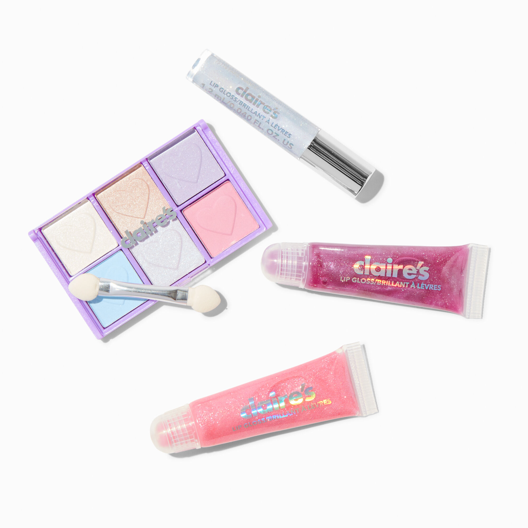 Palette compacte de maquillage et boîte en fer bling-bling Snow Bunny,