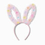 Spring Daisies Plush Bunny Ears Headband,