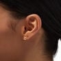 Gold Zodiac Stud Earrings - Taurus,