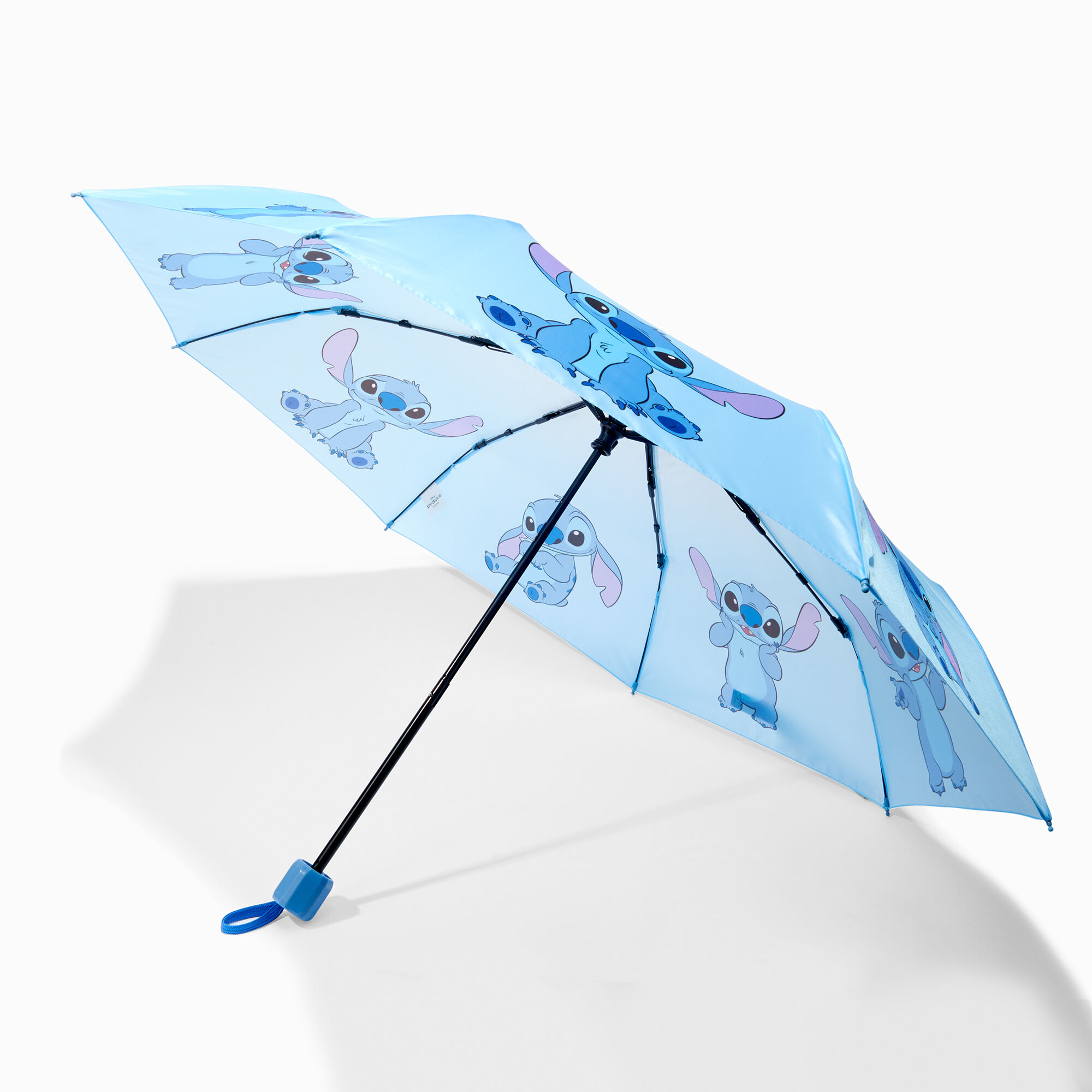 View Claires Disney Stitch Umbrella Blue information