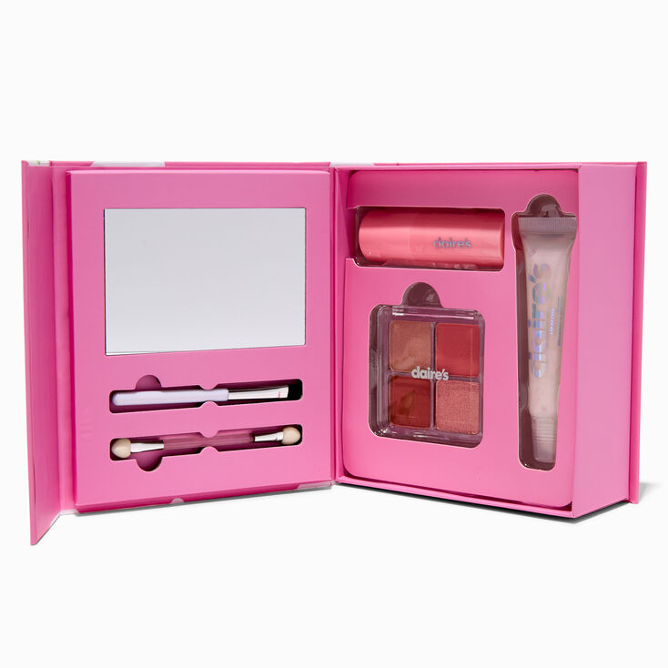 Pink Daisy Mini Book Makeup Set,