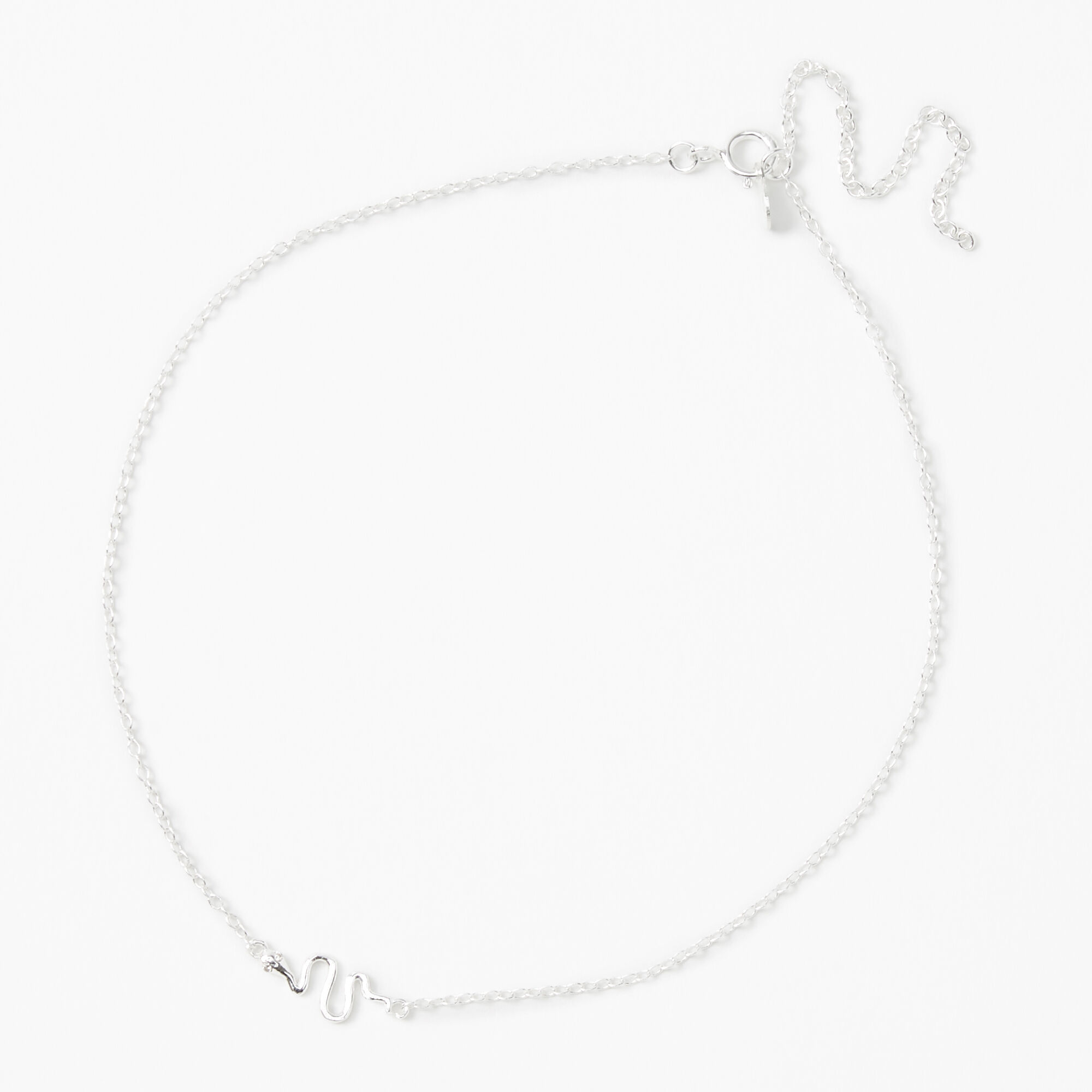 Sterling Silver Snake Chain Anklet,